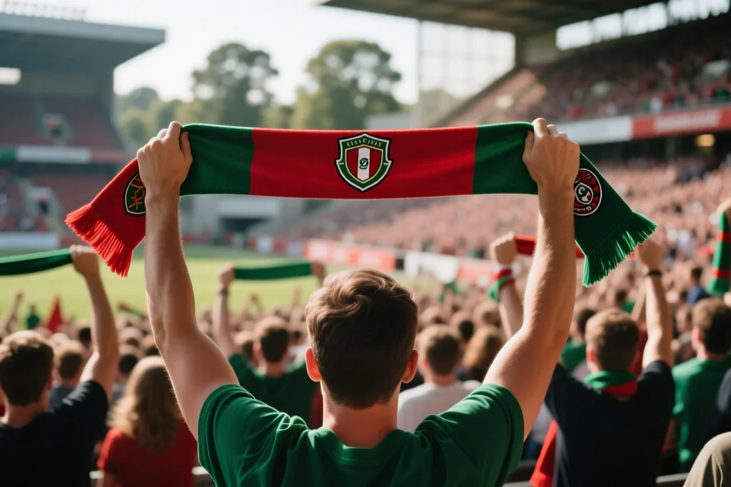 Seleção portuguesa: adeptos com cachecóis nas bancadas